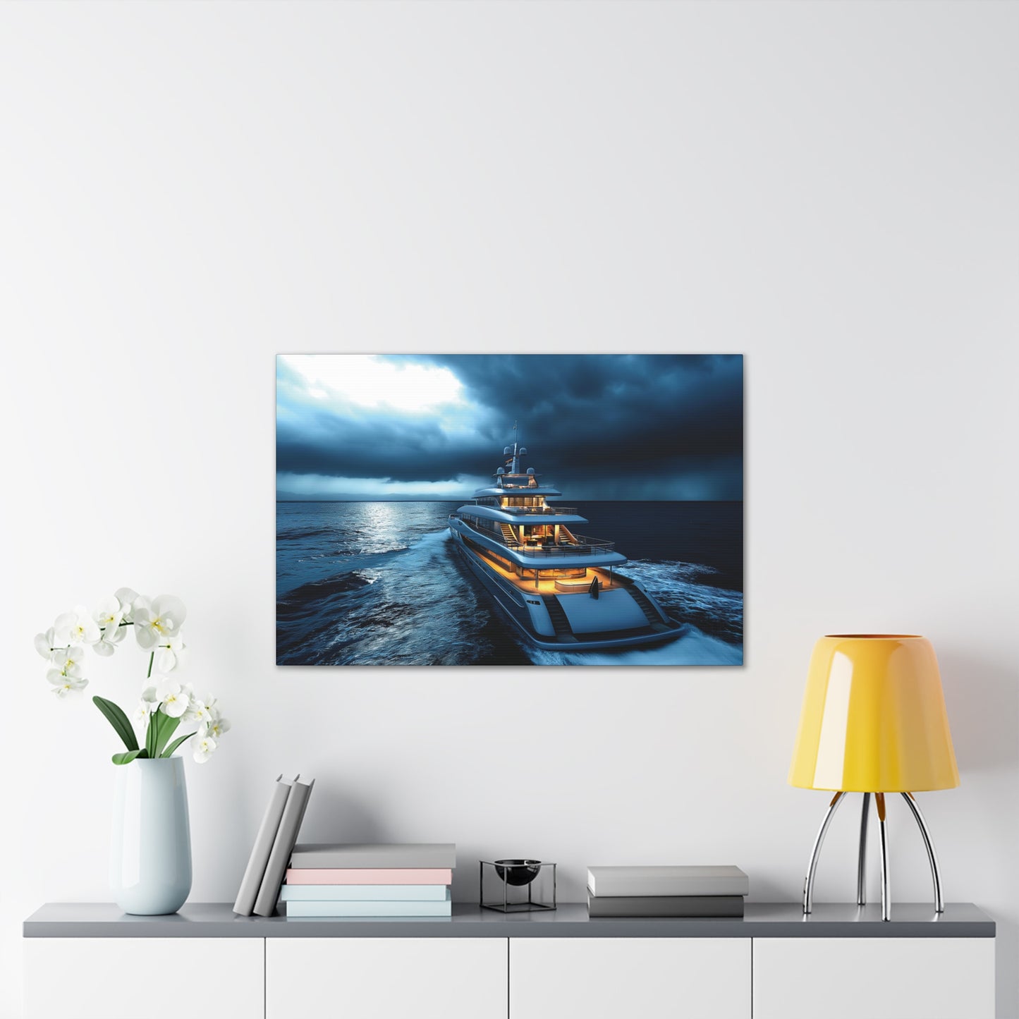 Mega-Yacht Dreams 2 Canvas Stretched, 0.75"