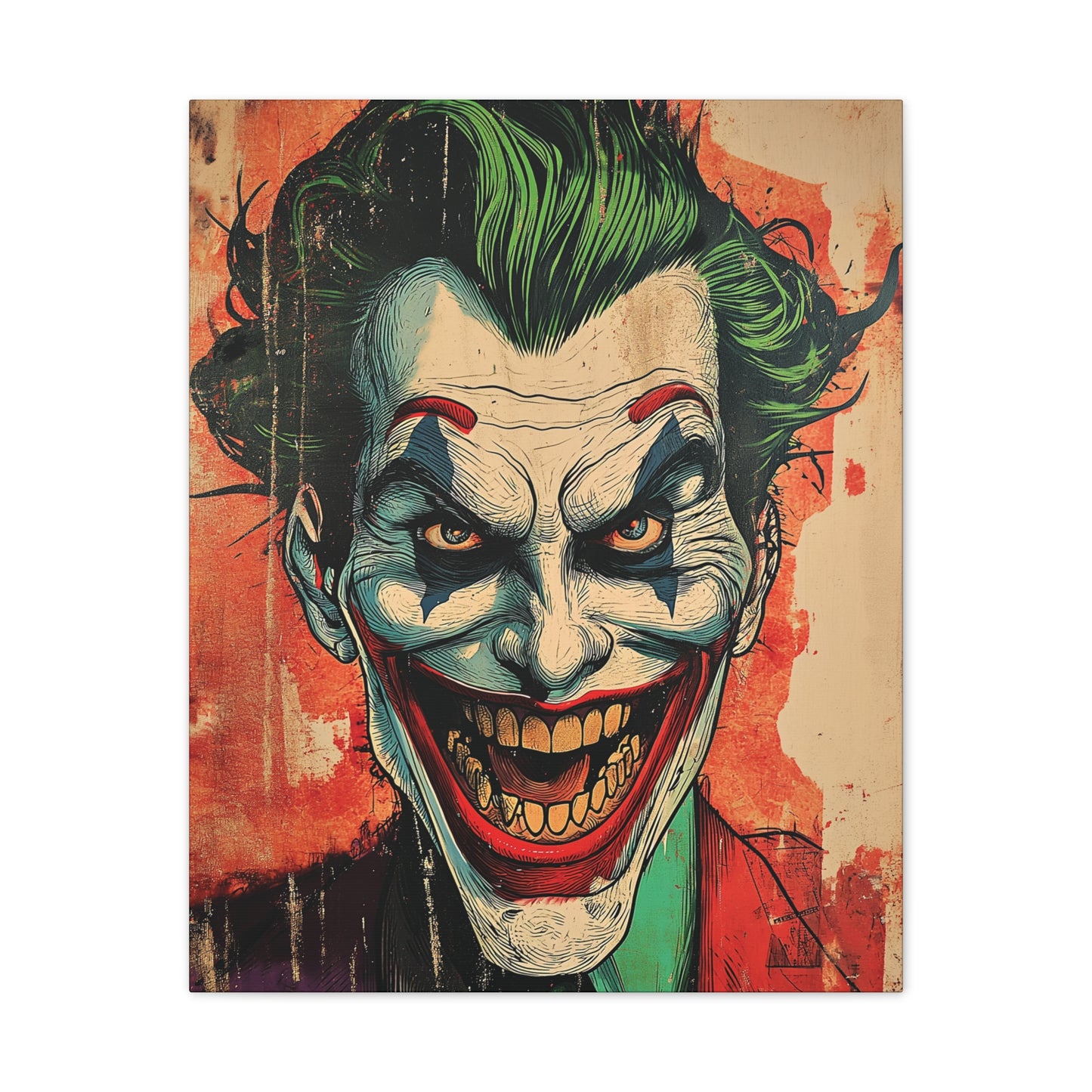 Joker 5 Canvas Stretched, 0.75"