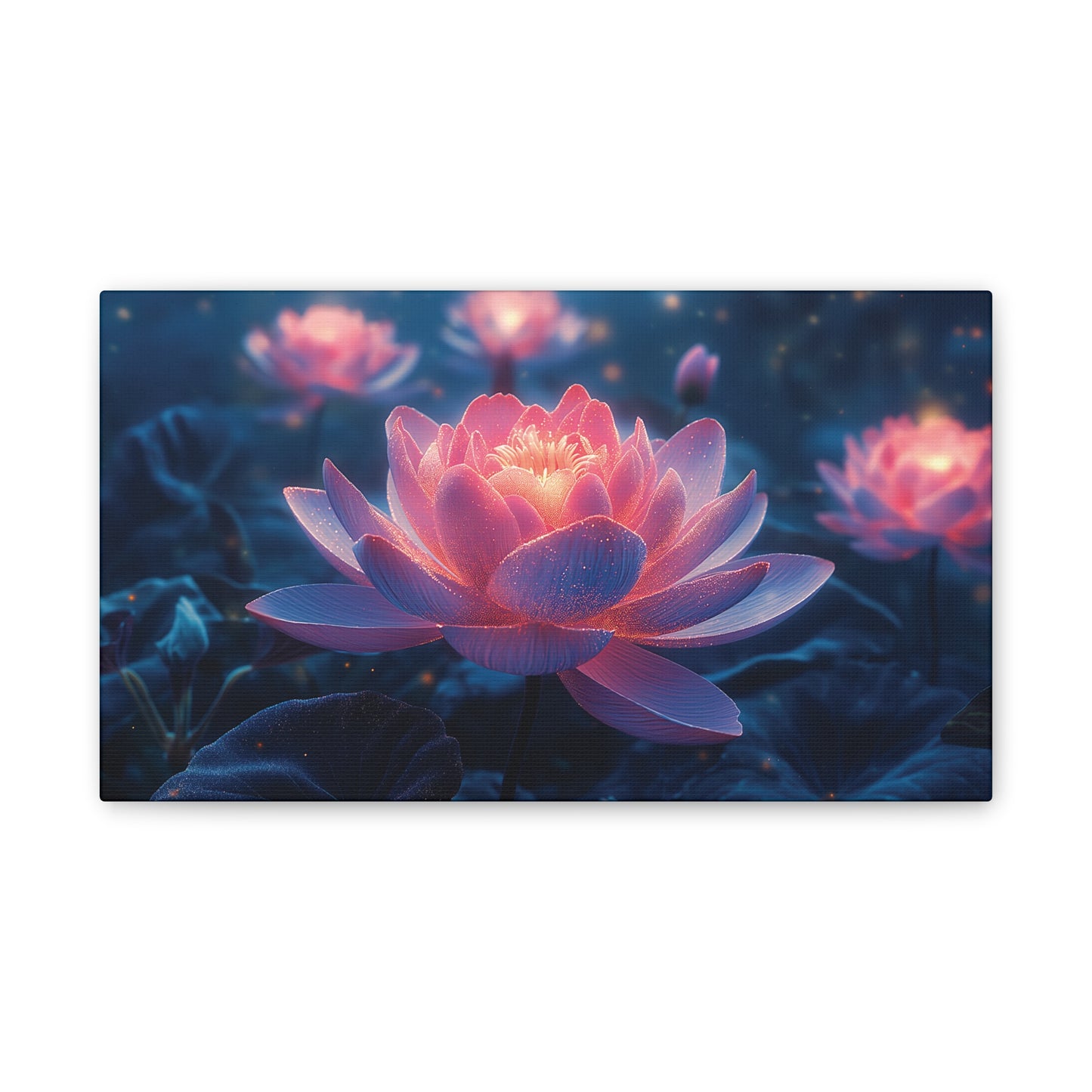 Lotus Flower 1 Canvas Stretched, 0.75"