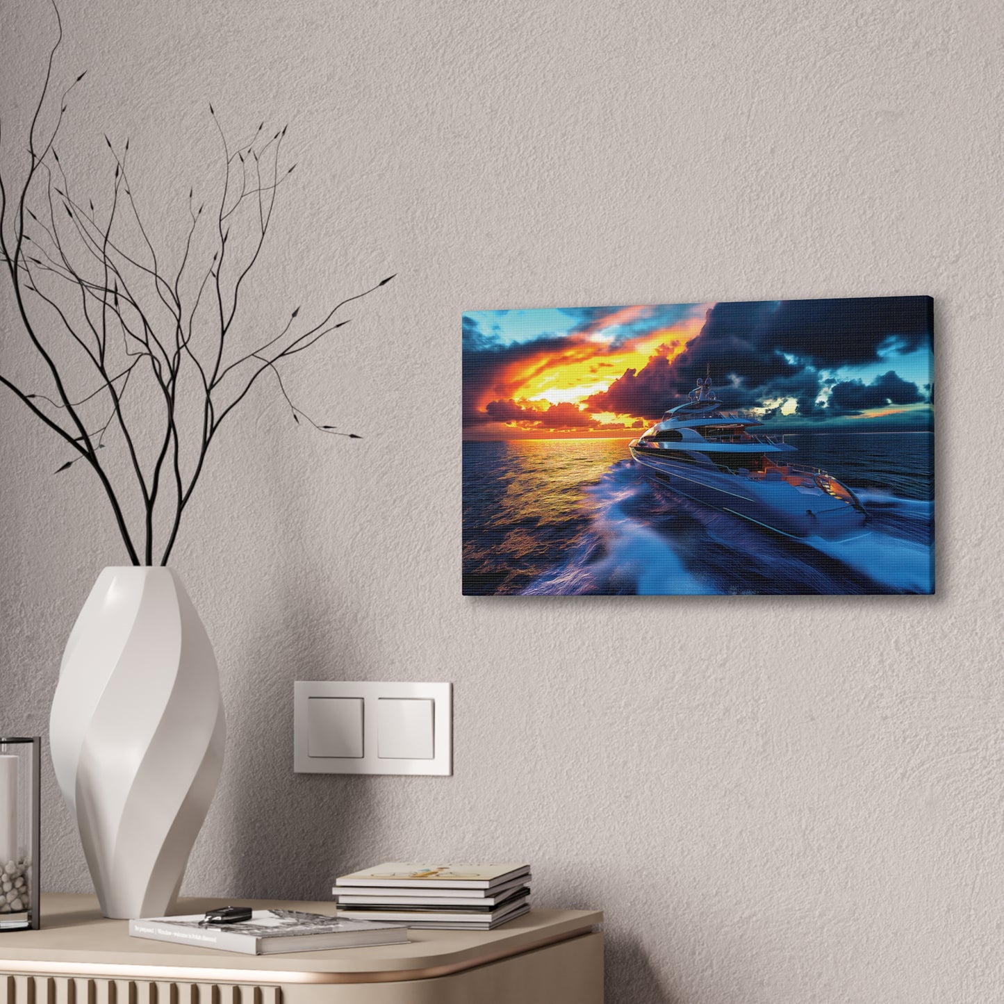 Mega-Yacht Dreams 1 Canvas Stretched, 0.75"