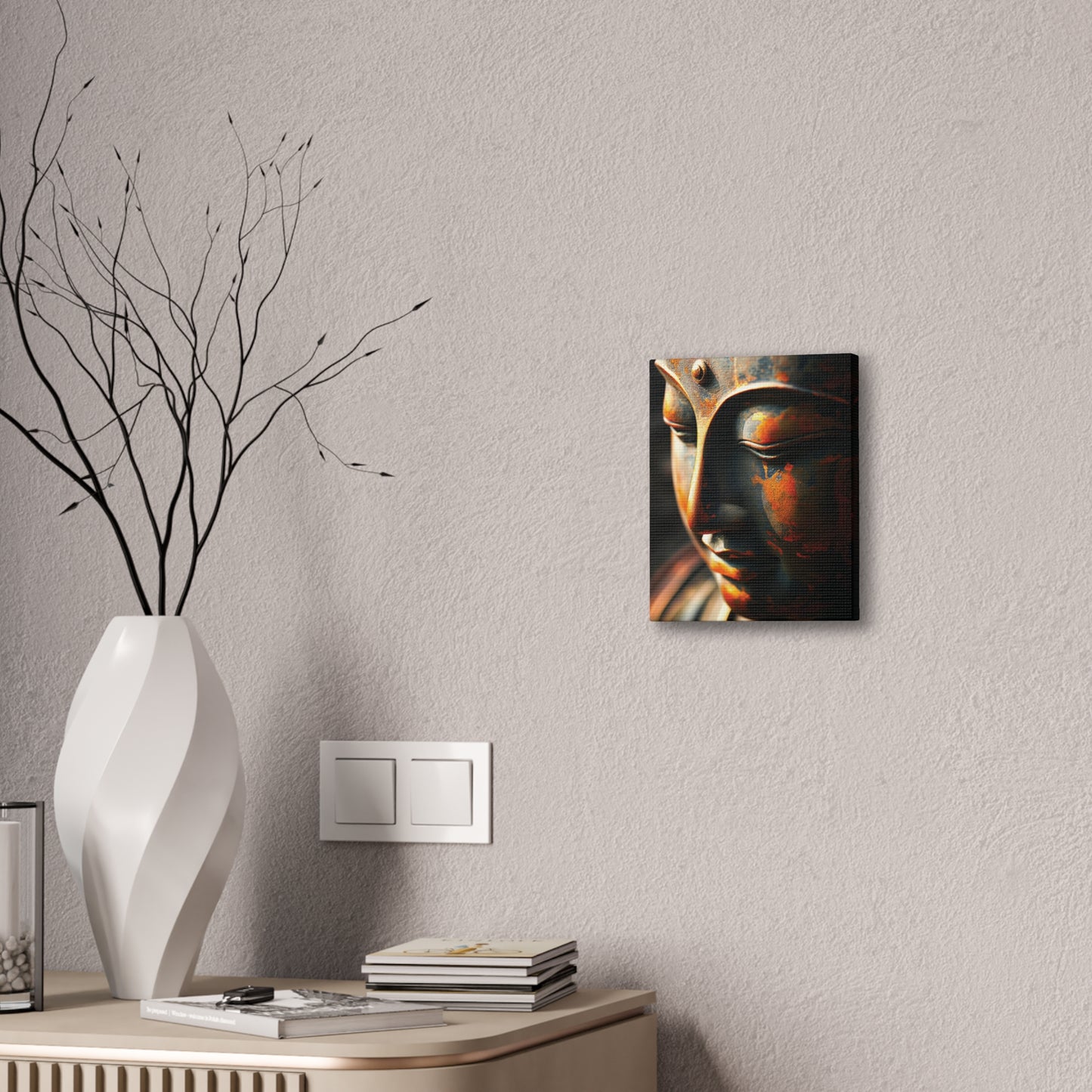 Buddha 21 Canvas Stretched, 0.75"
