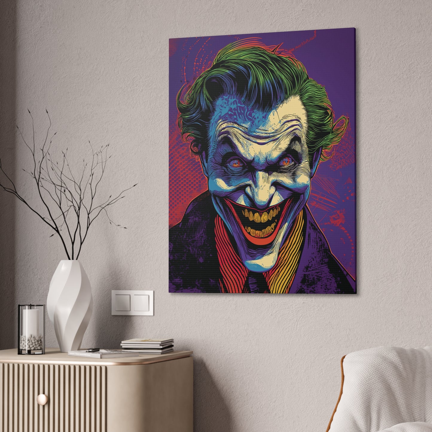 Joker 1 Canvas Stretched, 0.75"