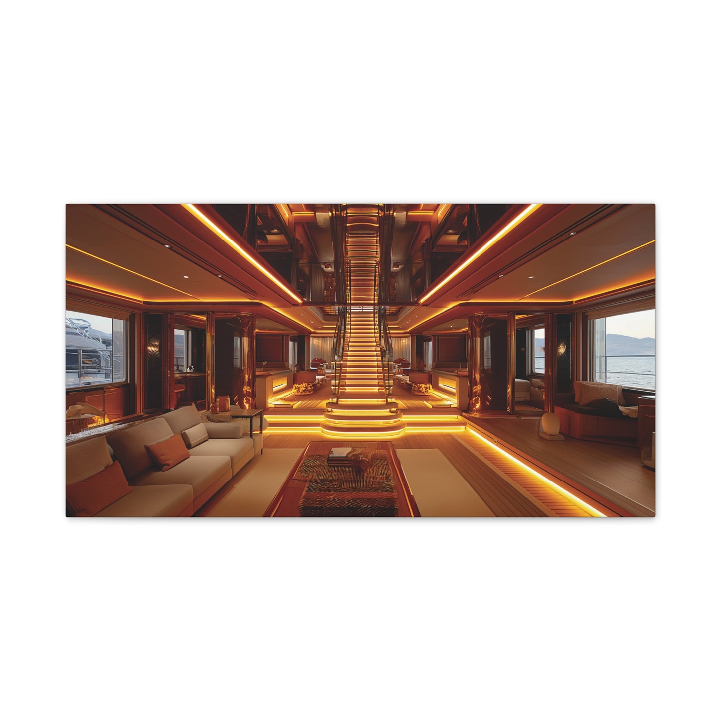 Mega-Yacht Dreams 6 Canvas Stretched, 0.75"