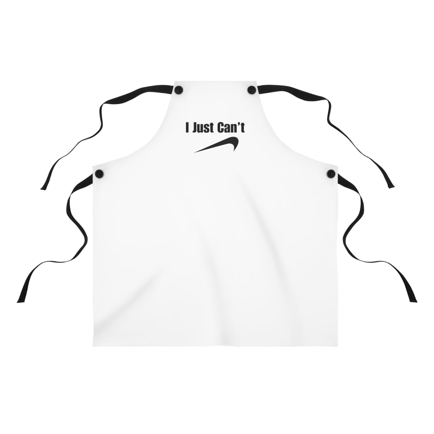 I Just Can't White White Apron (AOP)