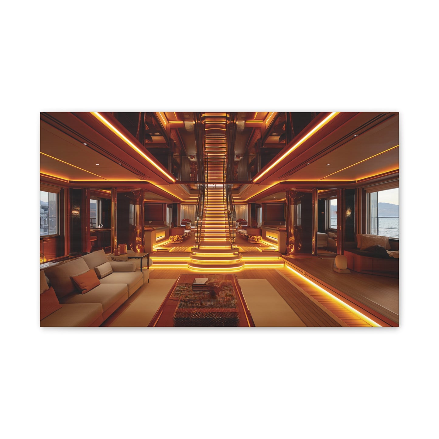 Mega-Yacht Dreams 6 Canvas Stretched, 0.75"
