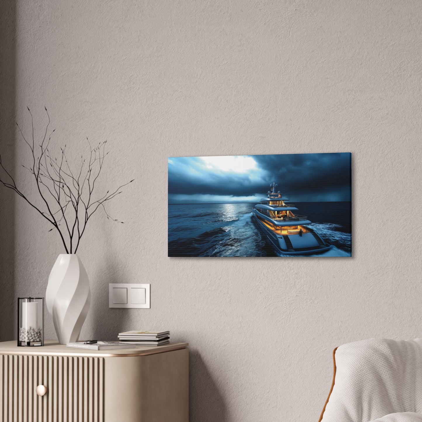 Mega-Yacht Dreams 2 Canvas Stretched, 0.75"