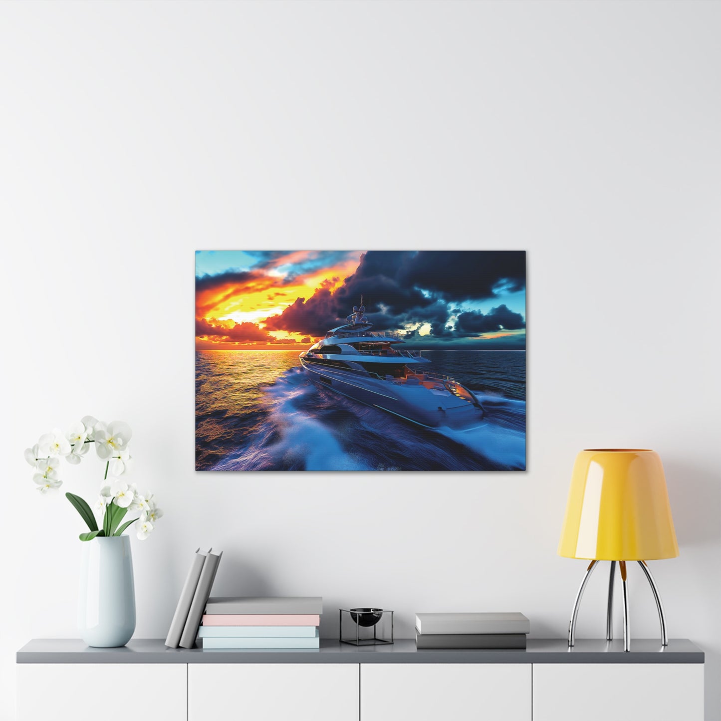 Mega-Yacht Dreams 1 Canvas Stretched, 0.75"