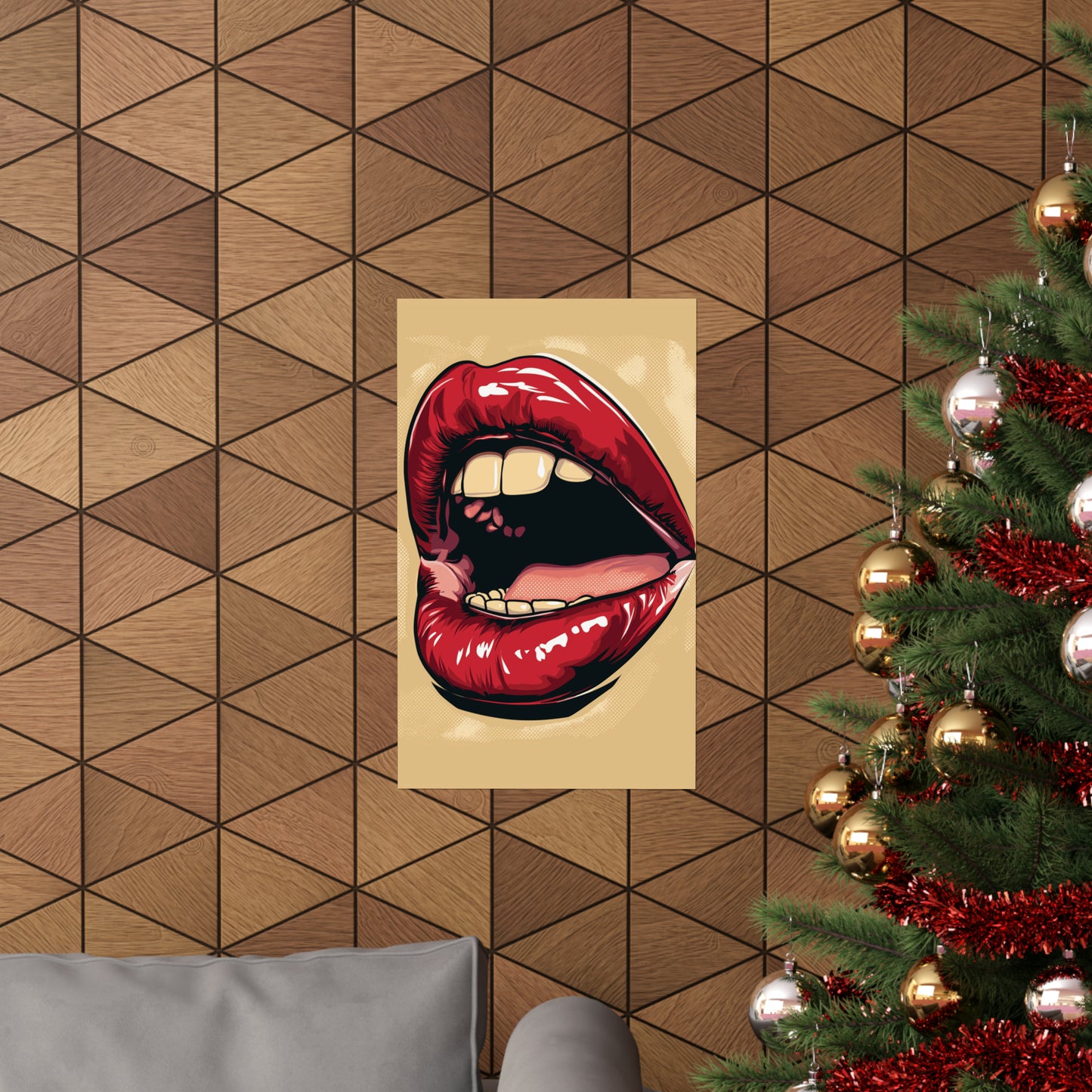 Lips 1 Matte Vertical Posters