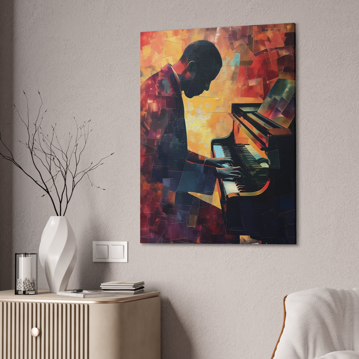 Piano 1 Canvas Stretched, 0.75"