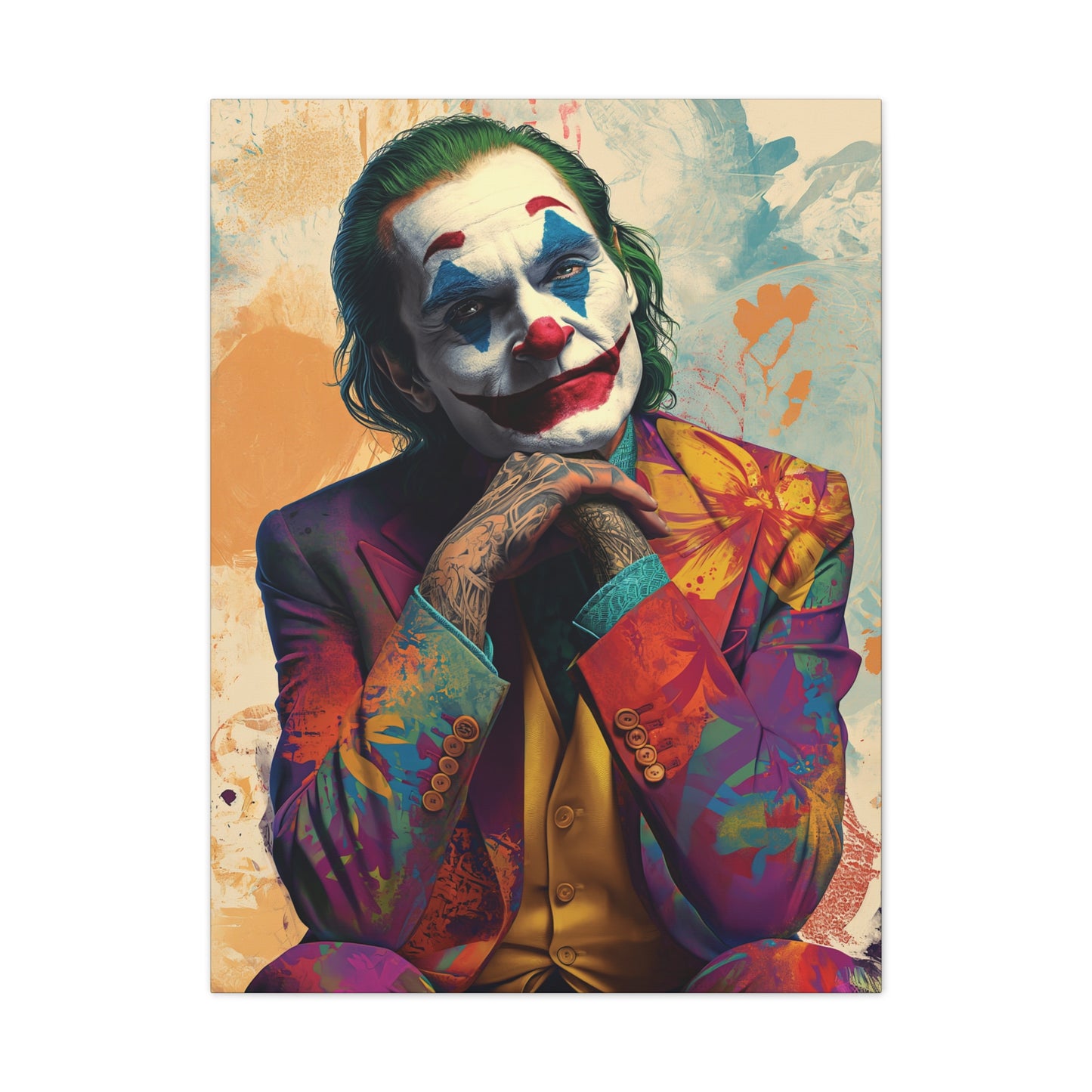 Joker 4 Canvas Stretched, 0.75"