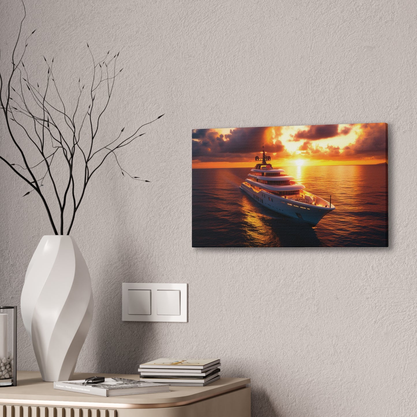 Mega-Yacht Dreams 4 Canvas Stretched, 0.75"