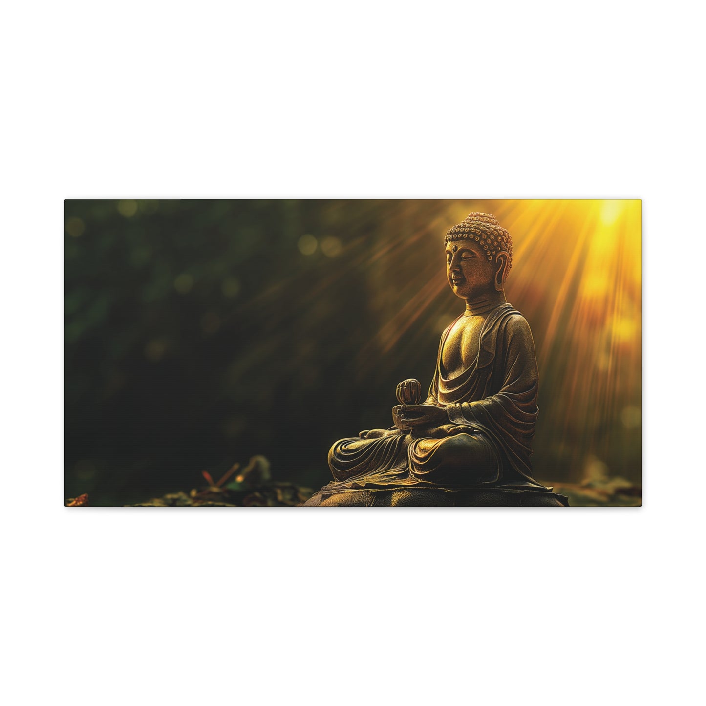 Buddha Painting Print 29 Canvas Stretched, 0.75"