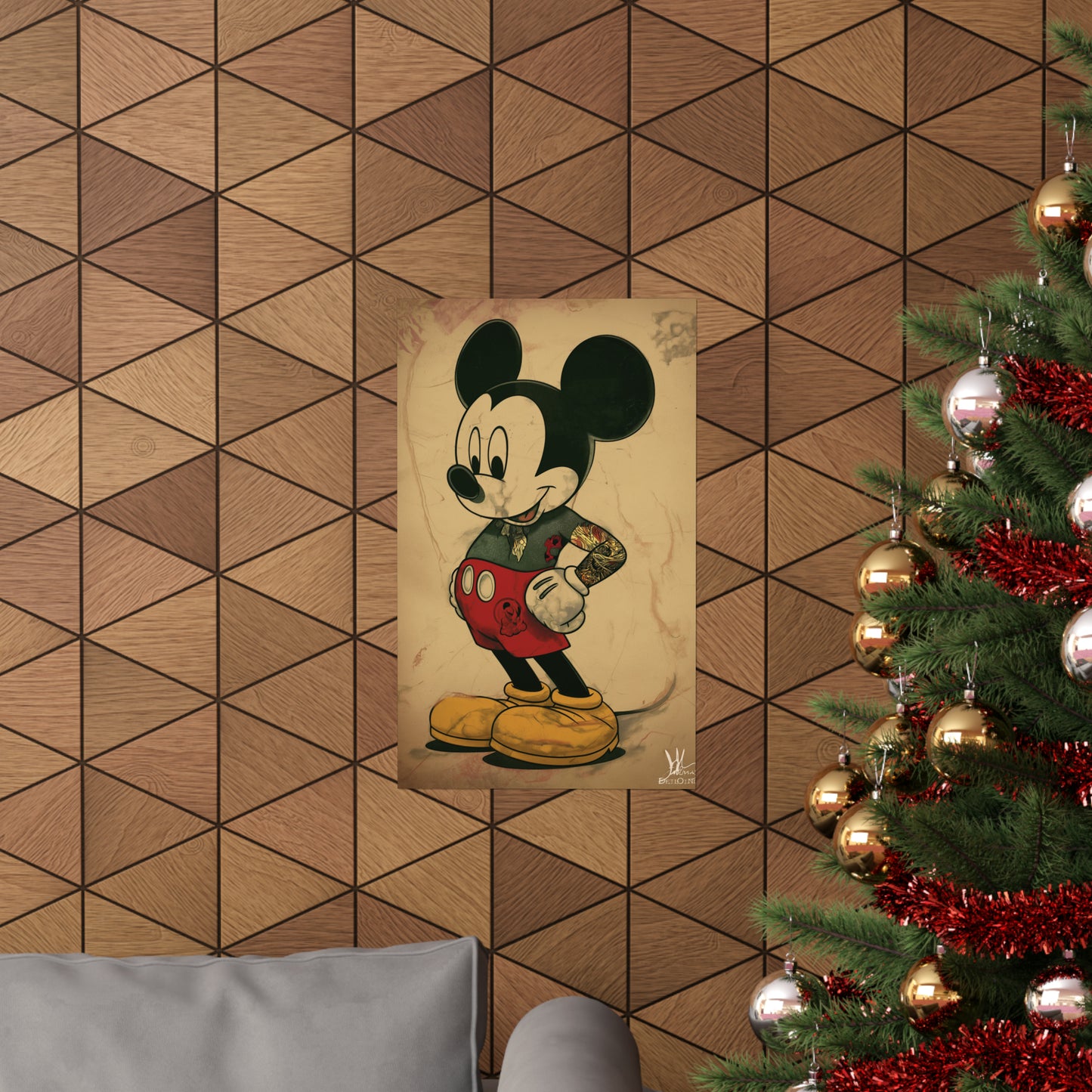 Mick the Mouse 2 Matte Vertical Posters