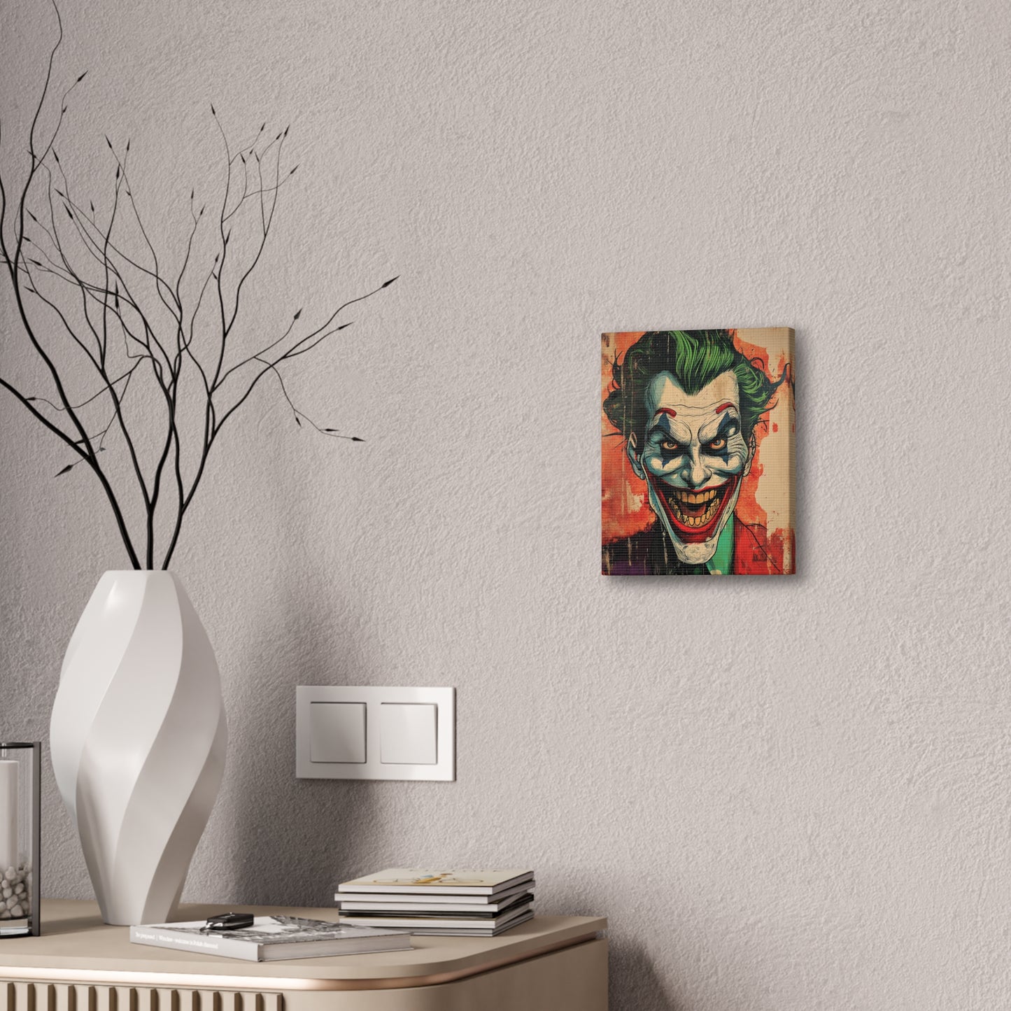Joker 5 Canvas Stretched, 0.75"