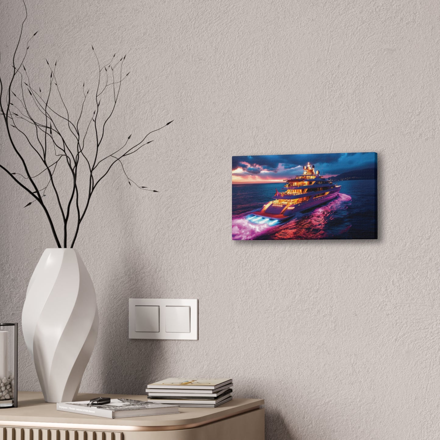 Mega-Yacht Dreams 3 Canvas Stretched, 0.75"