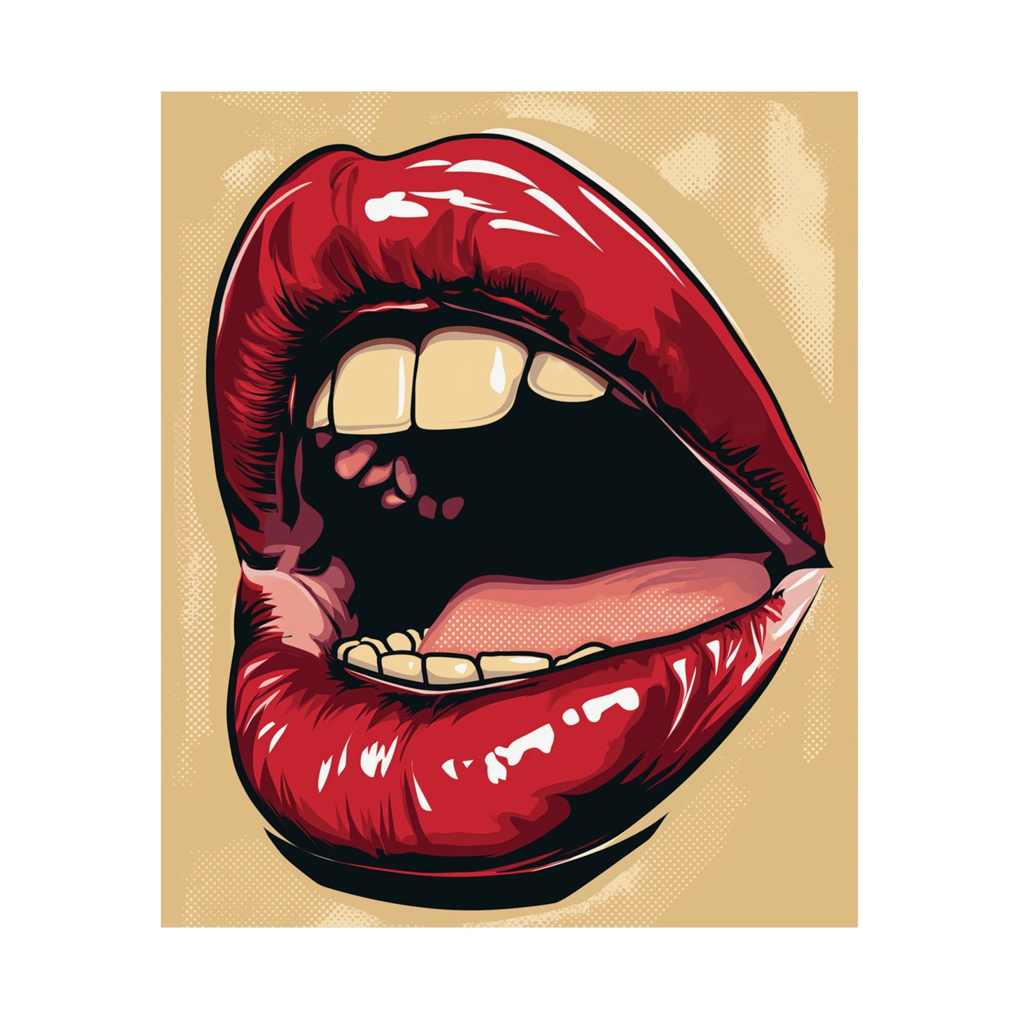 Lips 1 Matte Vertical Posters