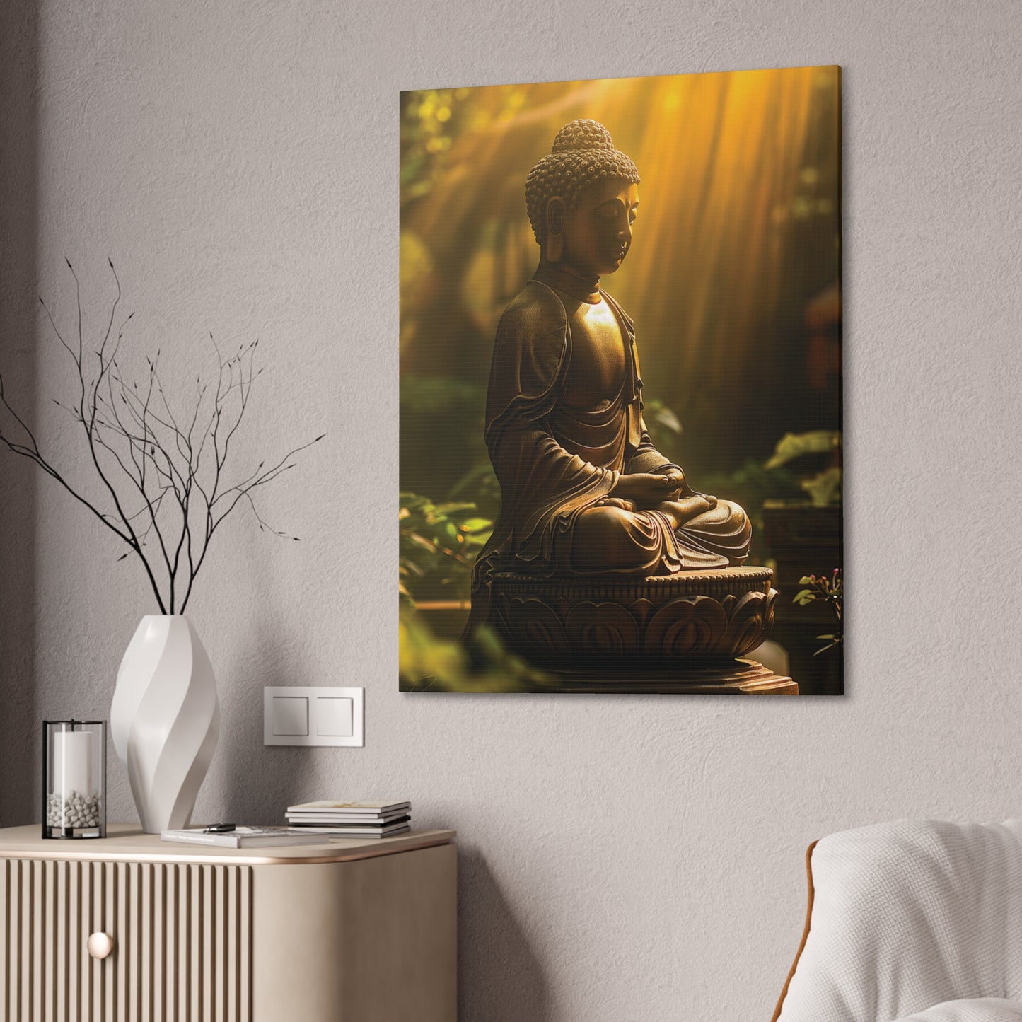 Buddha 26 Canvas Stretched, 0.75"