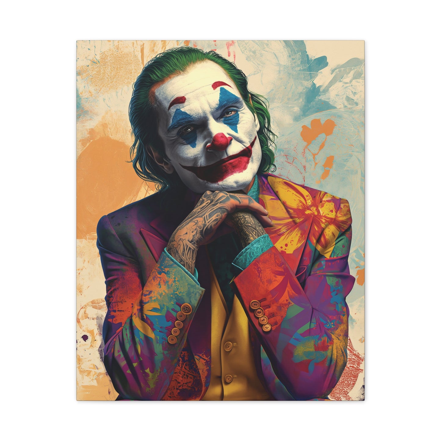 Joker 4 Canvas Stretched, 0.75"