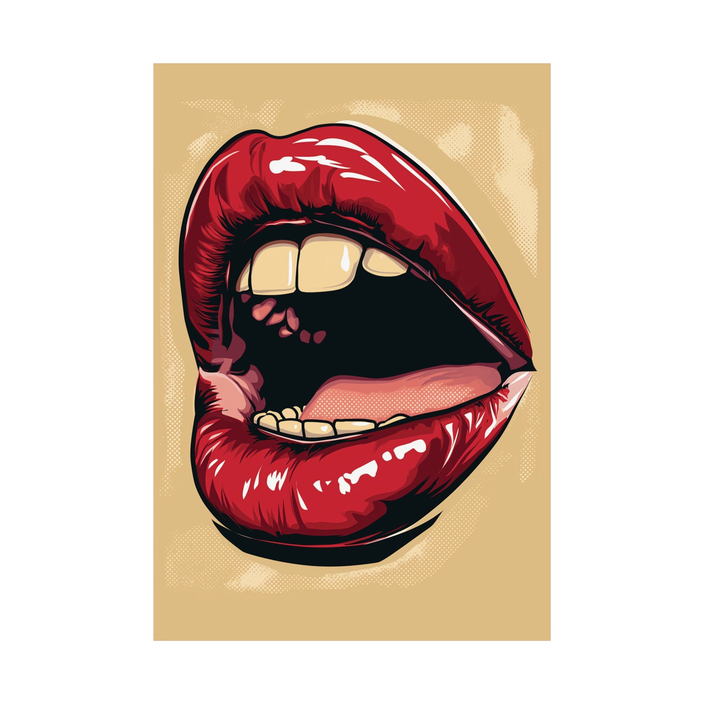 Lips 1 Matte Vertical Posters