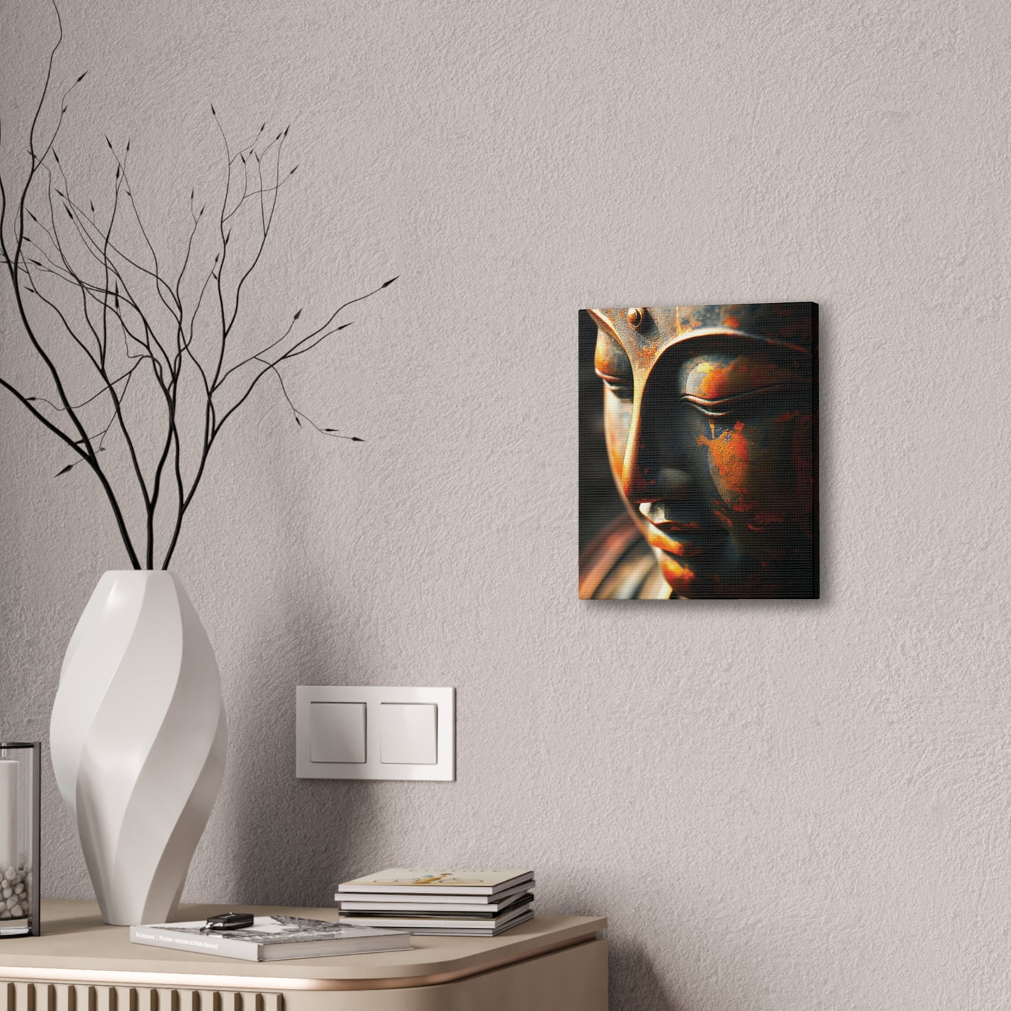 Buddha 21 Canvas Stretched, 0.75"
