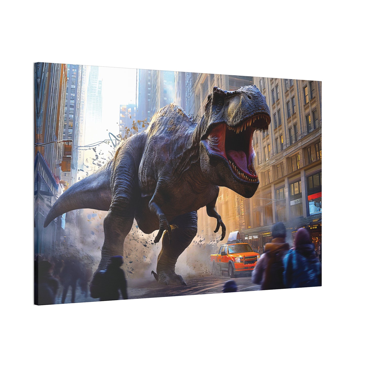 T-Rex Terror 5 Canvas Stretched, 0.75"