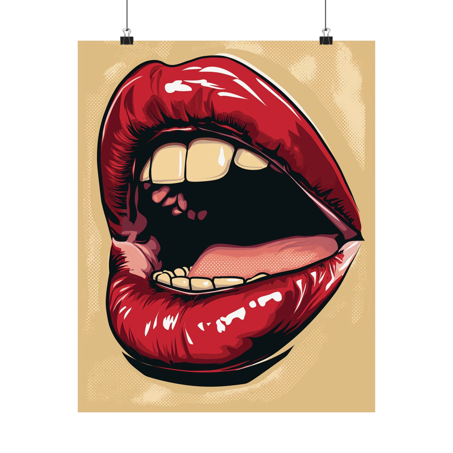 Lips 1 Matte Vertical Posters