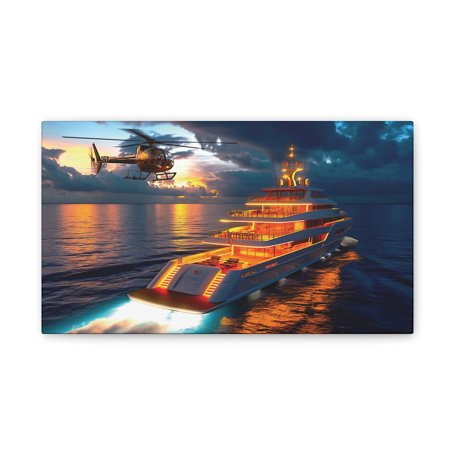 Mega-Yacht Dreams 5 Canvas Stretched, 0.75"