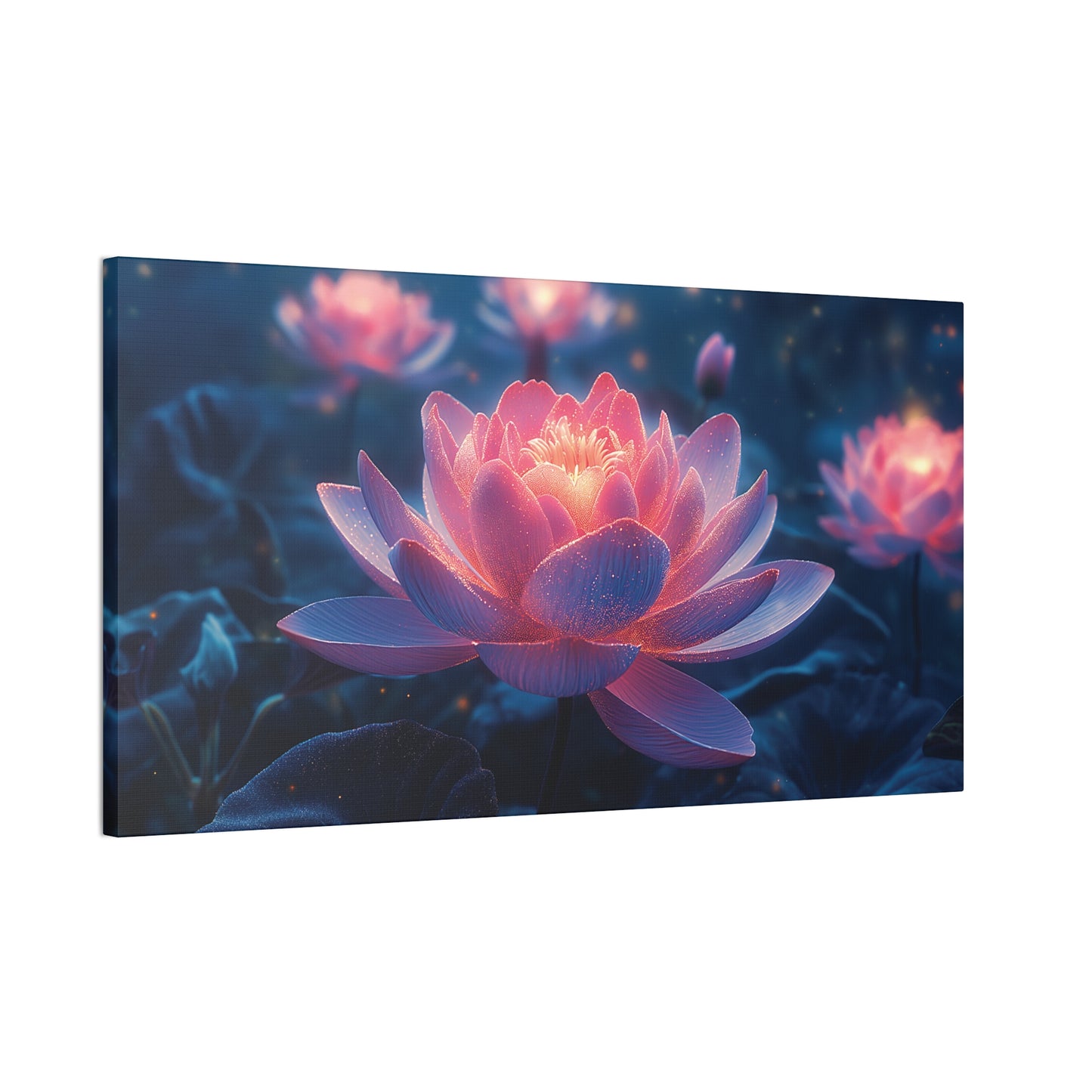 Lotus Flower 1 Canvas Stretched, 0.75"