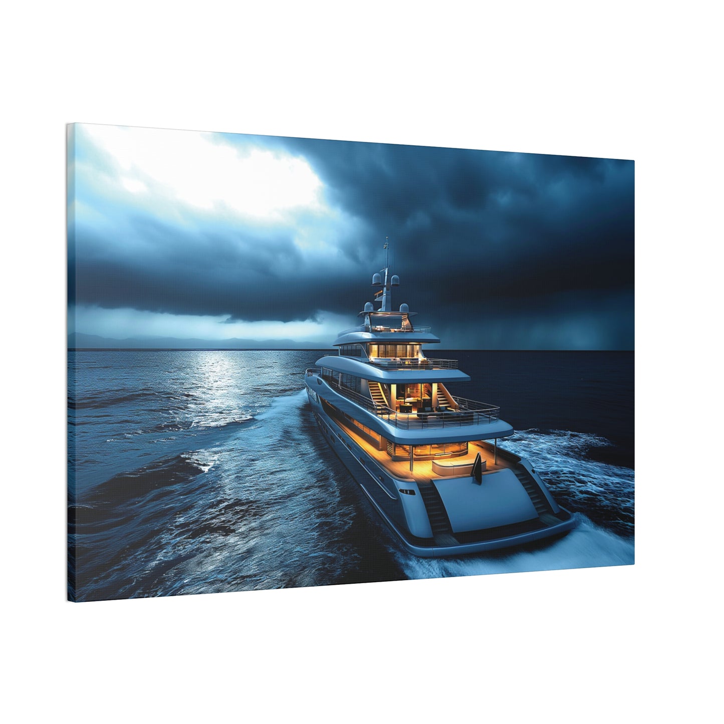 Mega-Yacht Dreams 2 Canvas Stretched, 0.75"