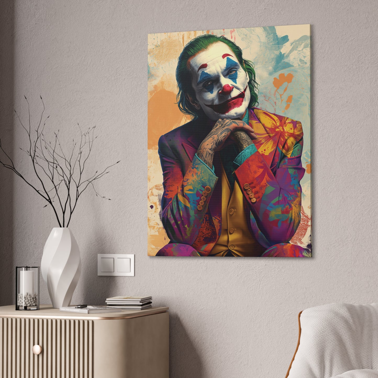 Joker 4 Canvas Stretched, 0.75"