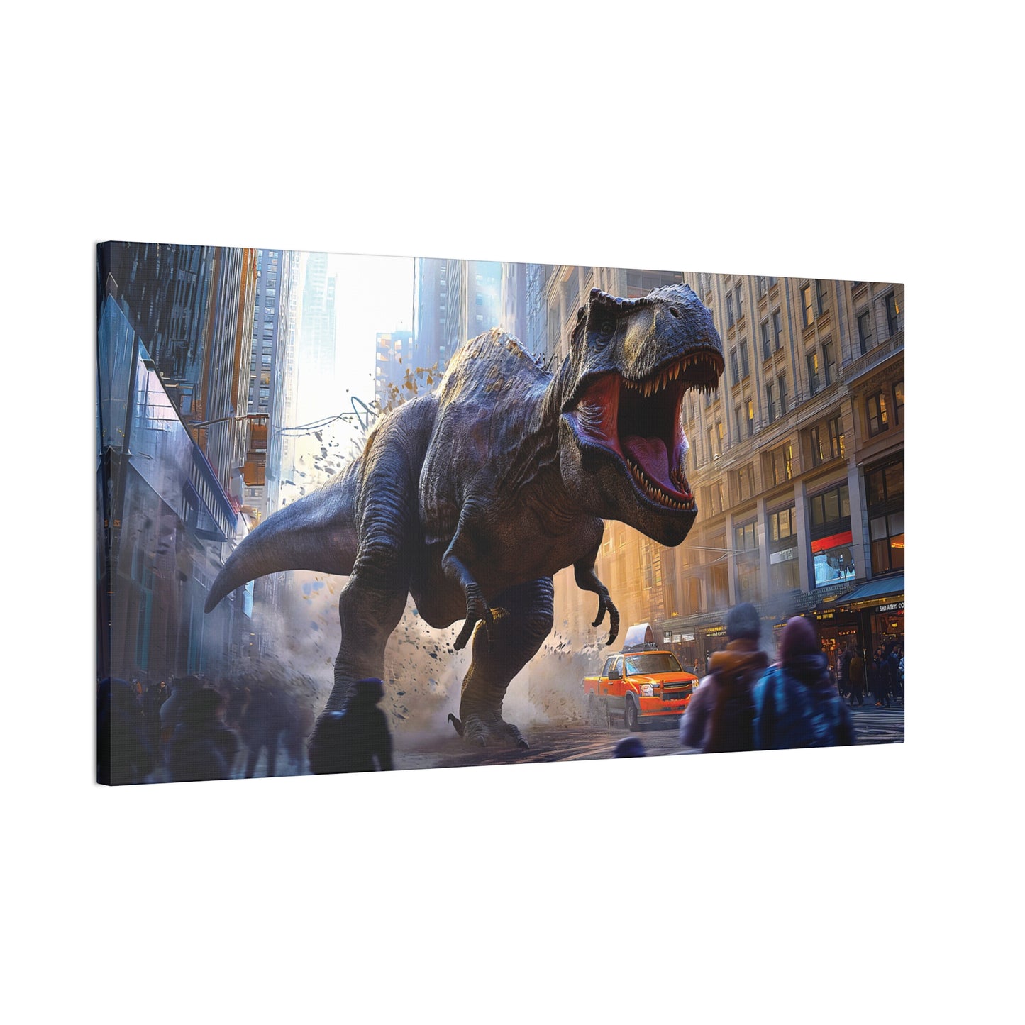 T-Rex Terror 5 Canvas Stretched, 0.75"
