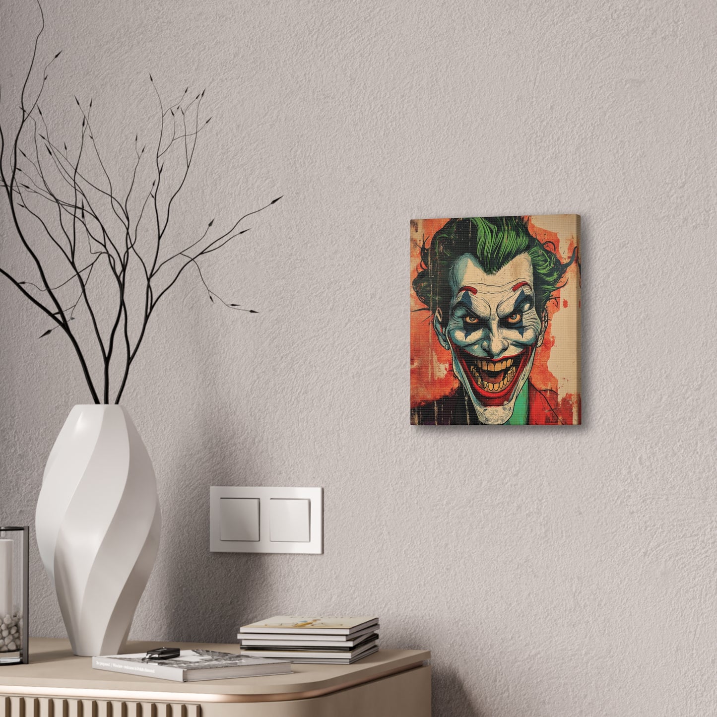 Joker 5 Canvas Stretched, 0.75"