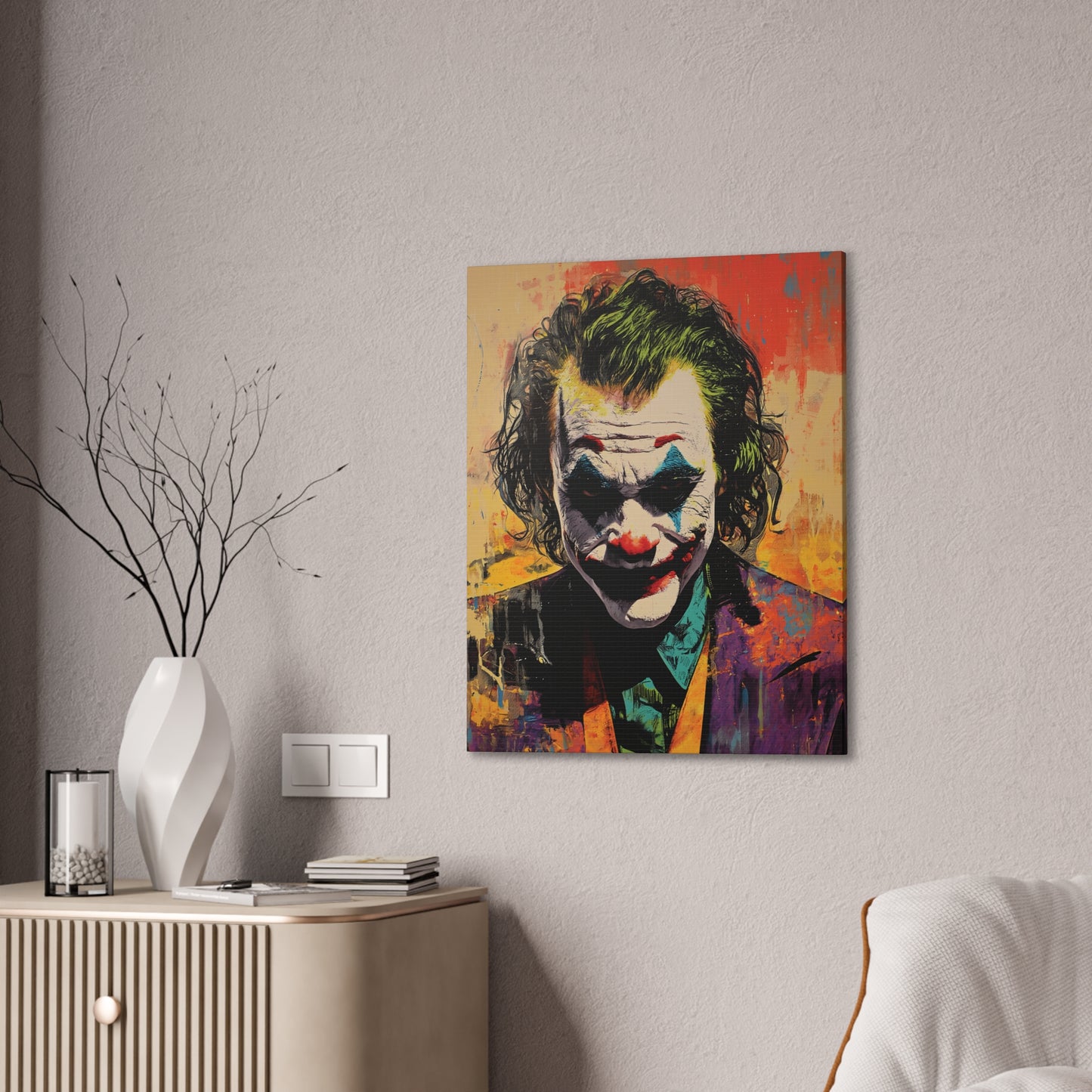 Joker 1 Canvas Stretched, 0.75"