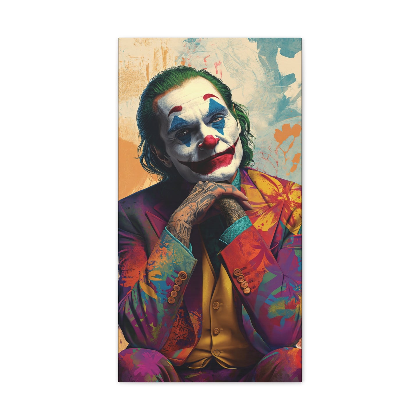 Joker 4 Canvas Stretched, 0.75"