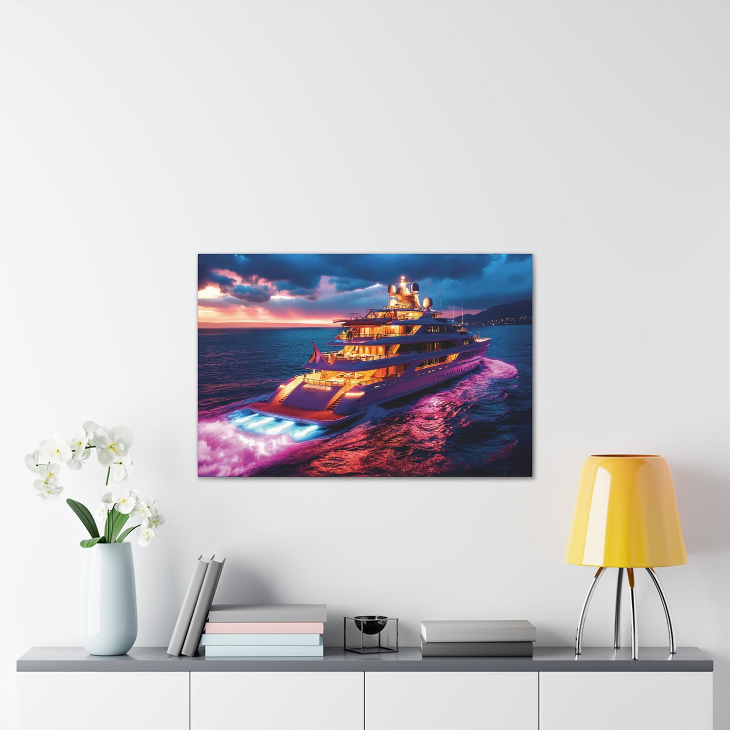 Mega-Yacht Dreams 3 Canvas Stretched, 0.75"