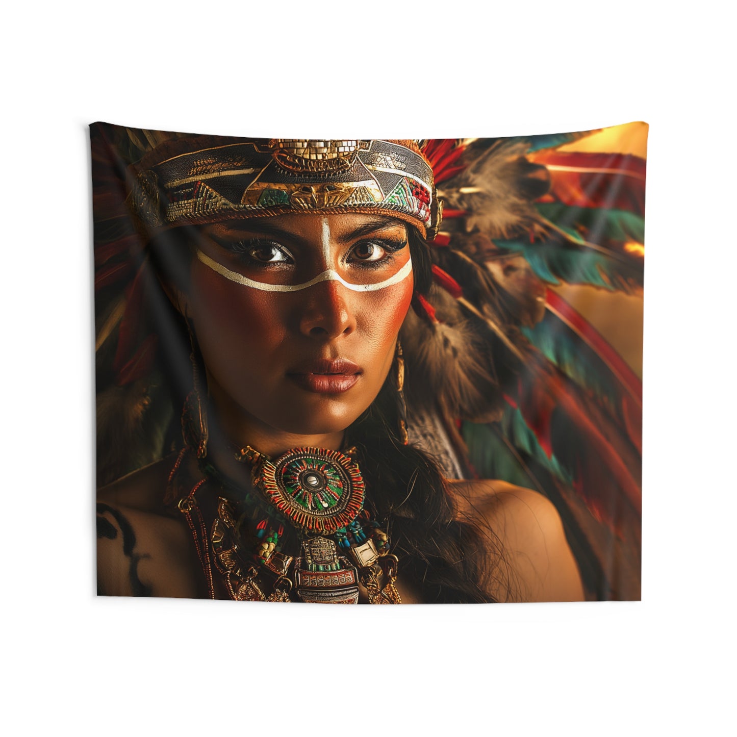 Warrior Girl 1 Indoor Wall Tapestries