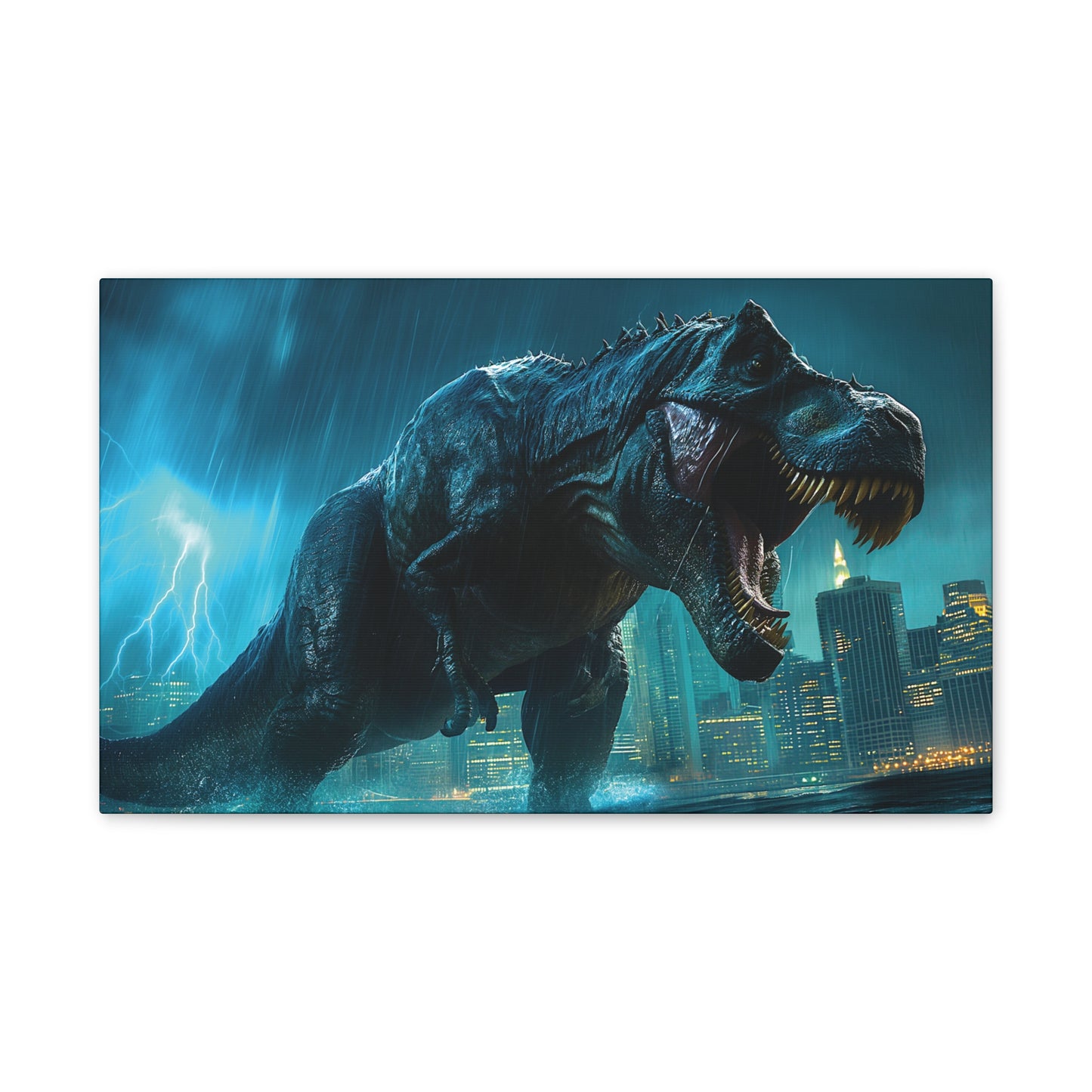 T-Rex Terror 2 Canvas Stretched, 0.75"