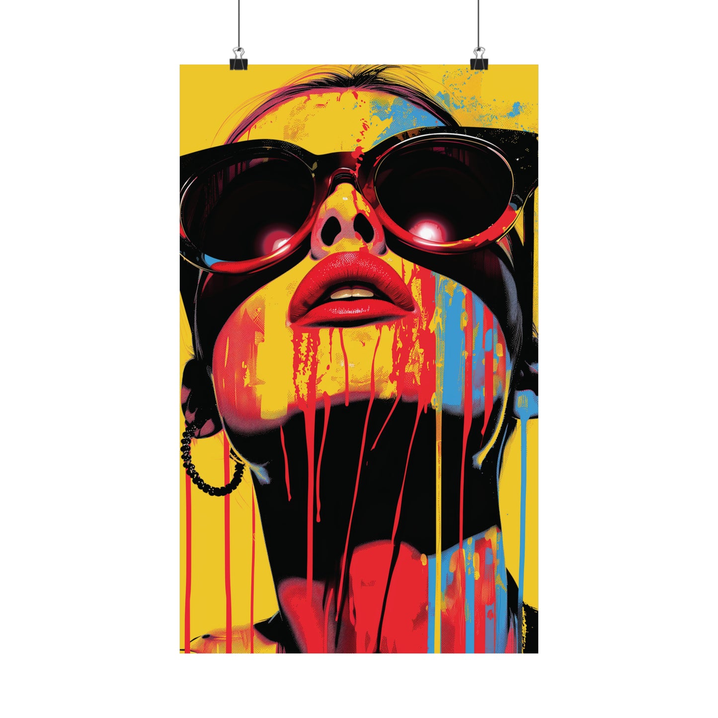Melting Woman 1 Matte Vertical Posters