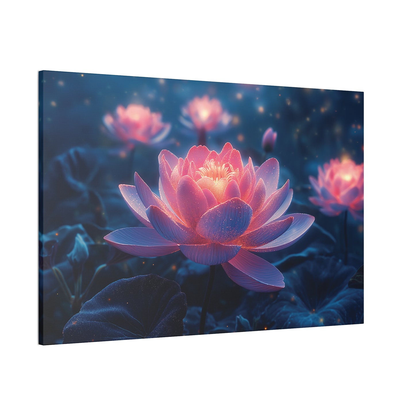Lotus Flower 1 Canvas Stretched, 0.75"