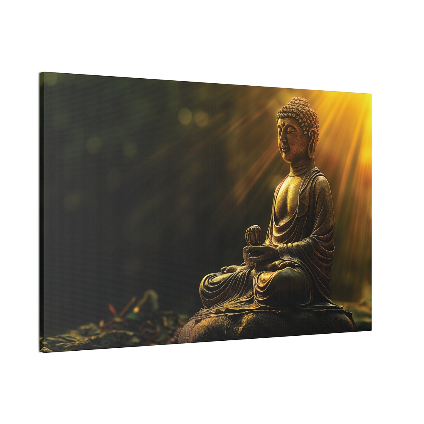 Buddha Painting Print 29 Canvas Stretched, 0.75"