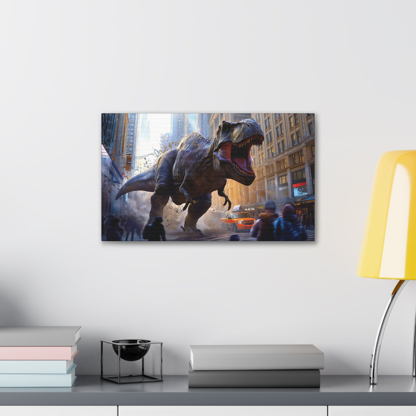 T-Rex Terror 5 Canvas Stretched, 0.75"