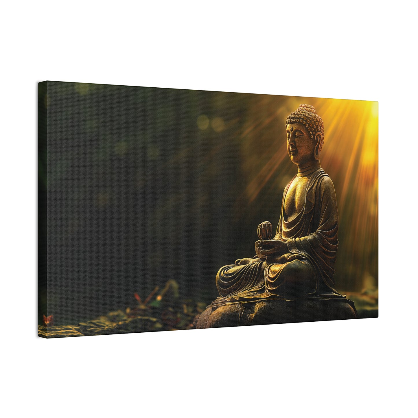 Buddha Painting Print 29 Canvas Stretched, 0.75"