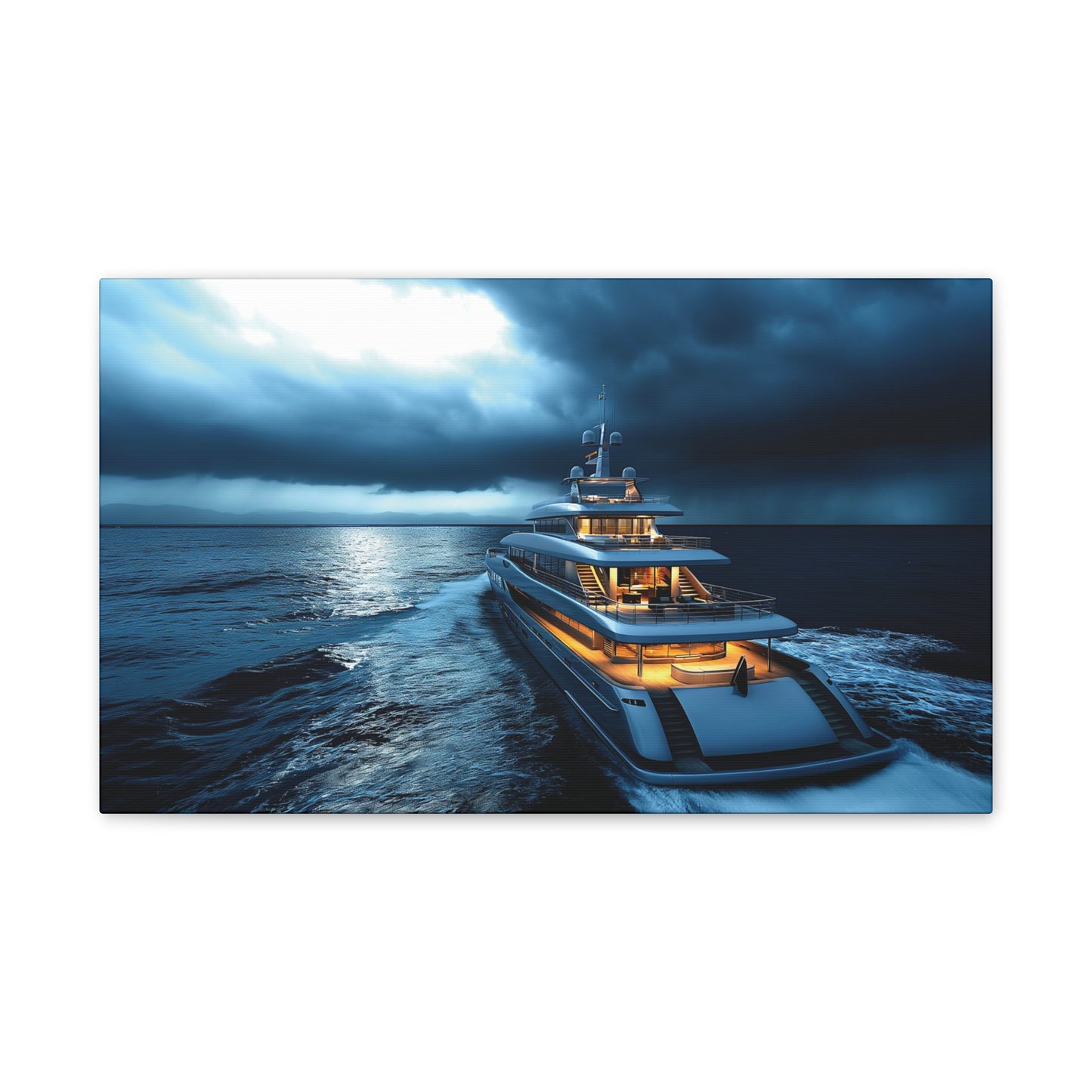 Mega-Yacht Dreams 2 Canvas Stretched, 0.75"