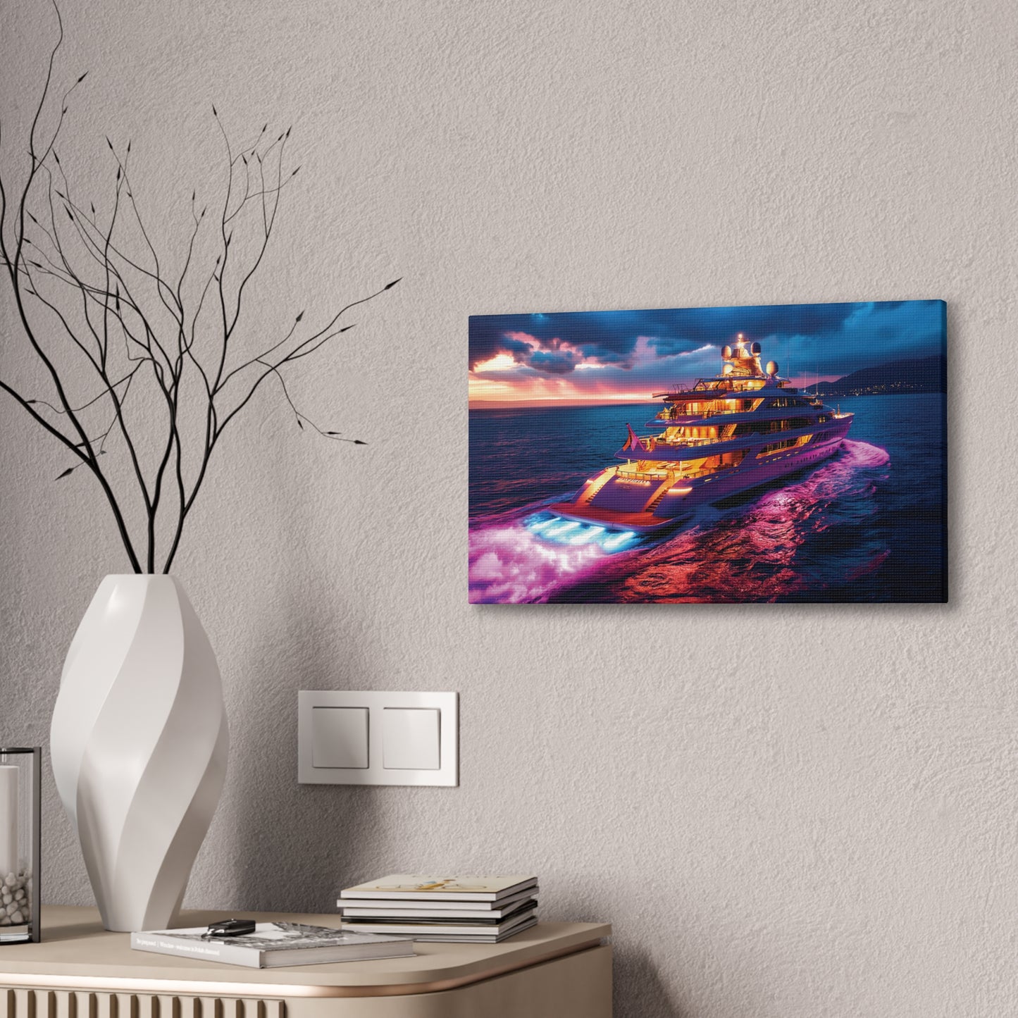 Mega-Yacht Dreams 3 Canvas Stretched, 0.75"