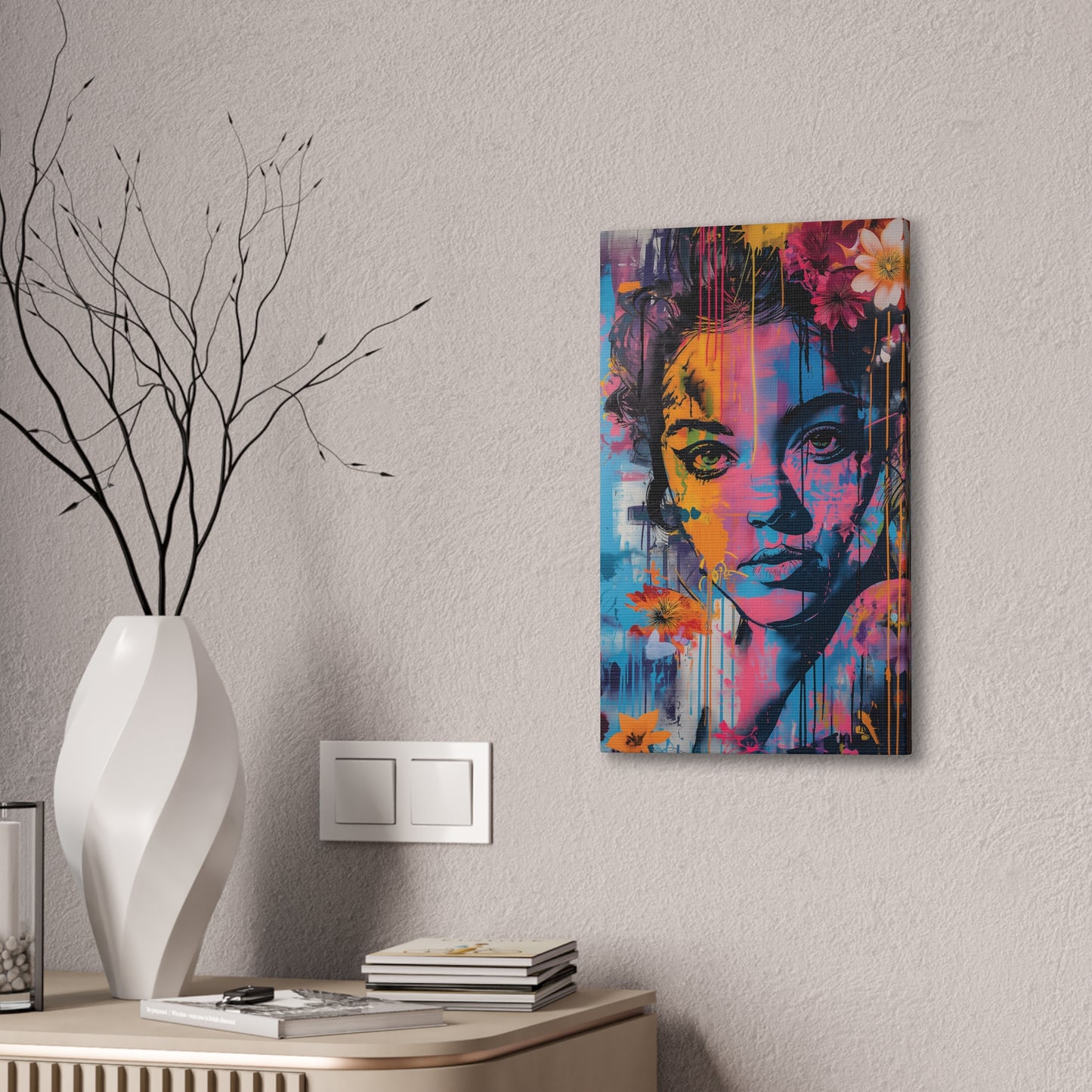 Girl 6 Canvas Stretched, 0.75"