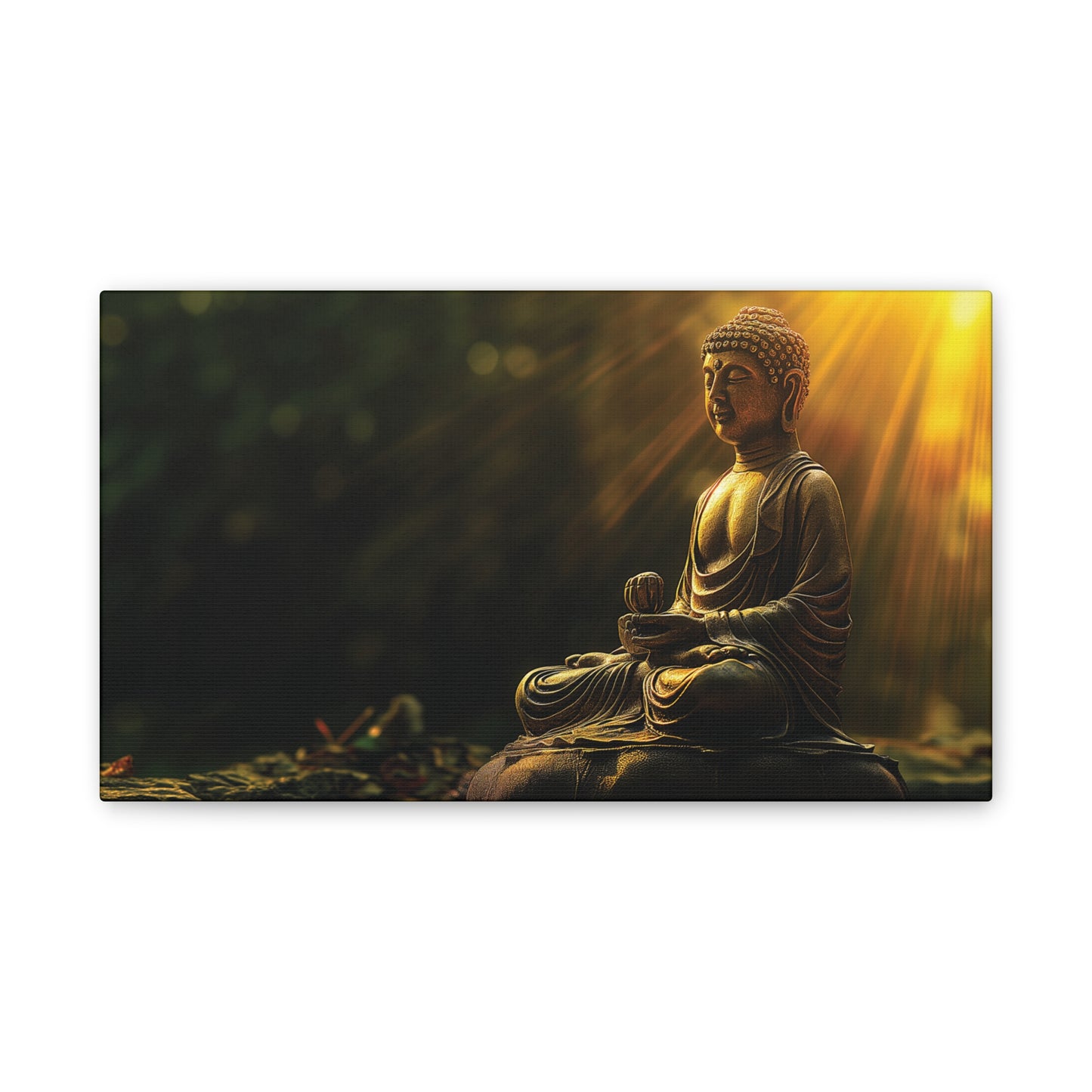 Buddha Painting Print 29 Canvas Stretched, 0.75"