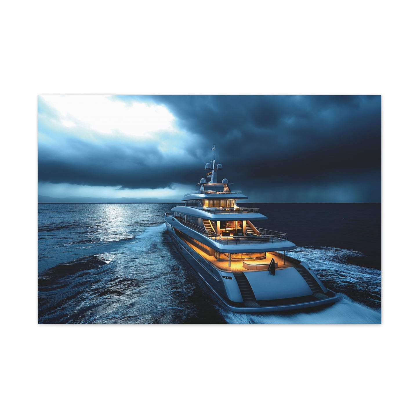 Mega-Yacht Dreams 2 Canvas Stretched, 0.75"