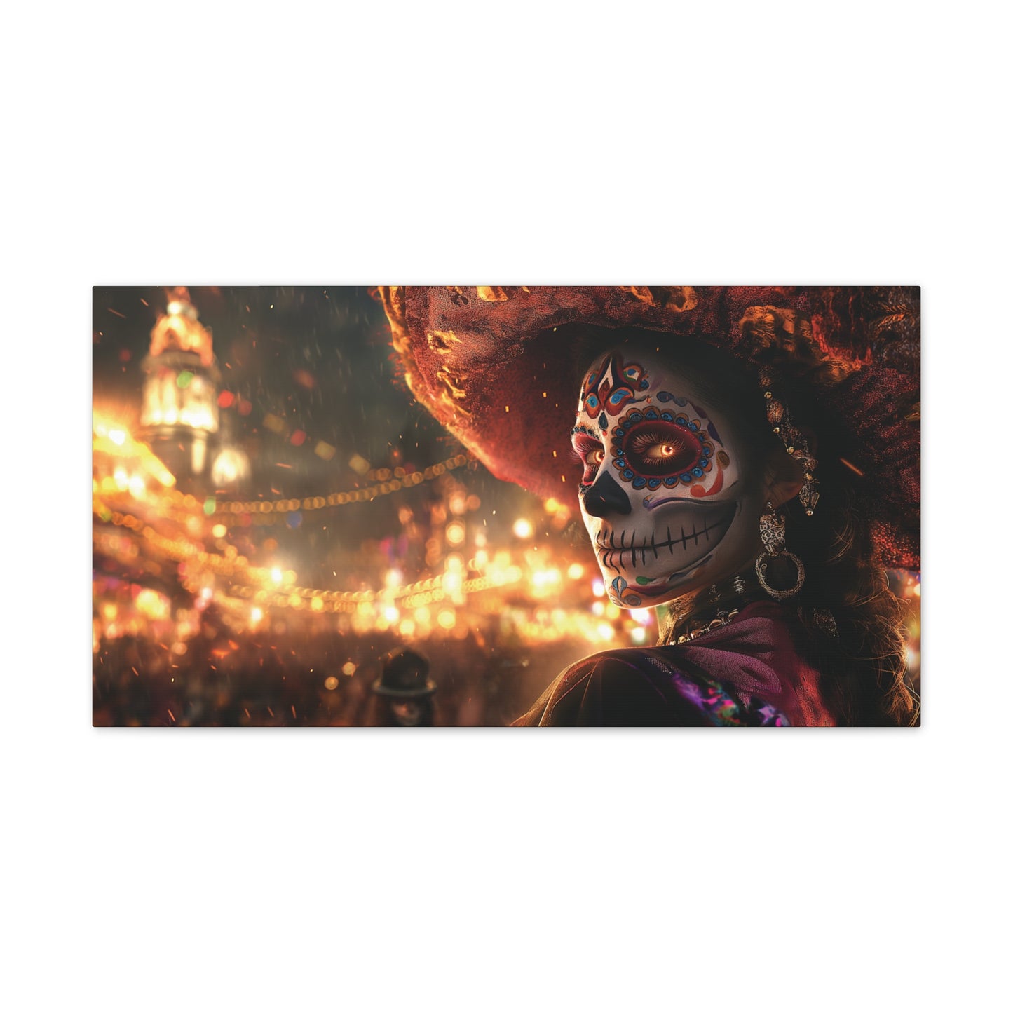 Day of the Dead 14 Canvas Stretched, 0.75"