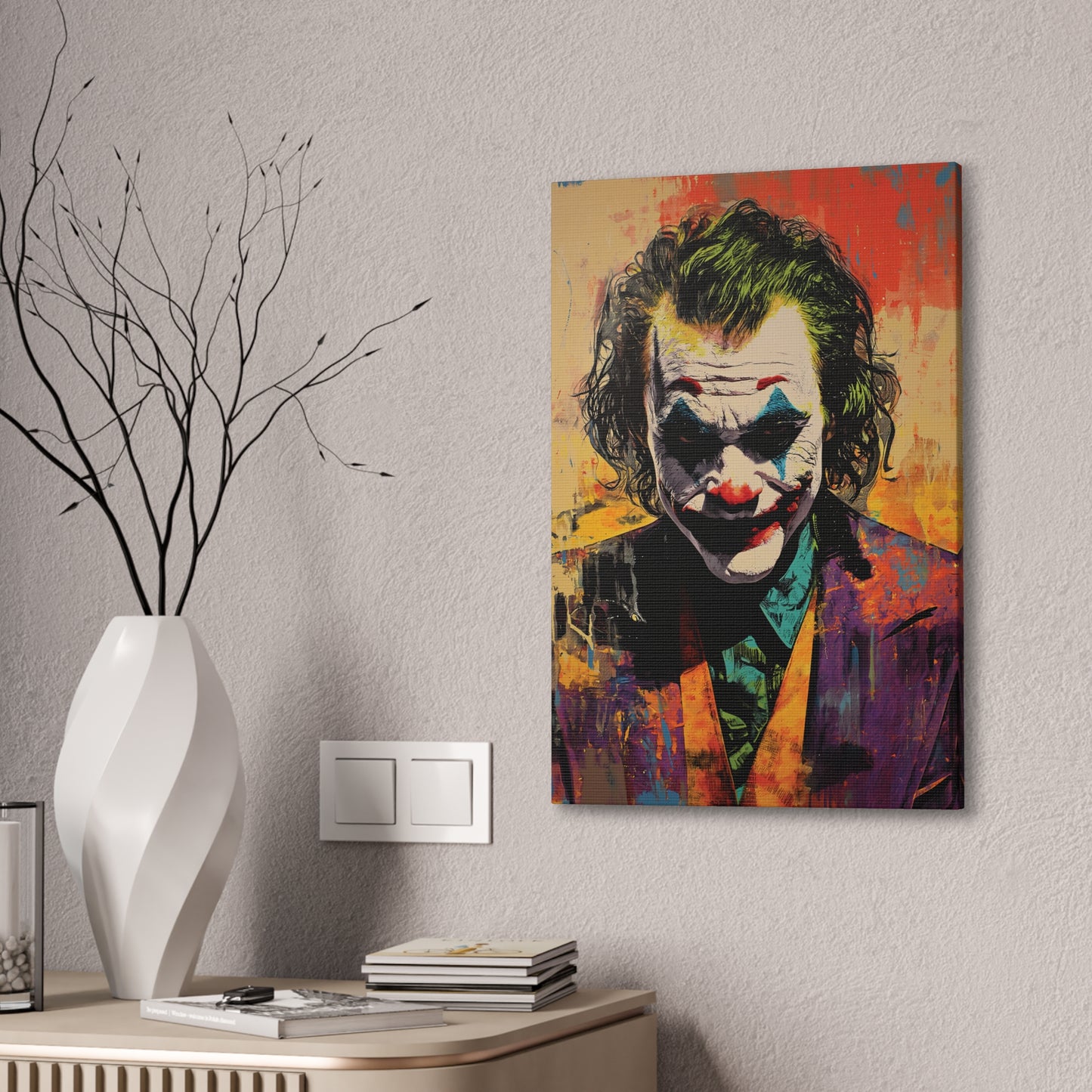 Joker 1 Canvas Stretched, 0.75"