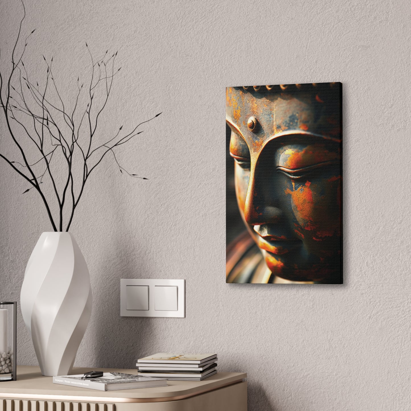 Buddha 21 Canvas Stretched, 0.75"